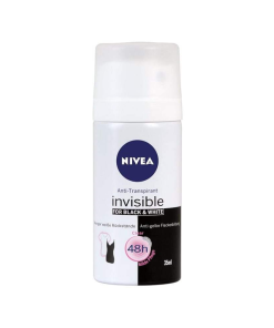 Nivea Black & White Invisible deospray antiperspirant na cesty 35ml
