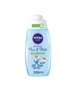 Nivea Baby Pure & Mild Dětský šampon s výtažkem z heřmánku 500ml