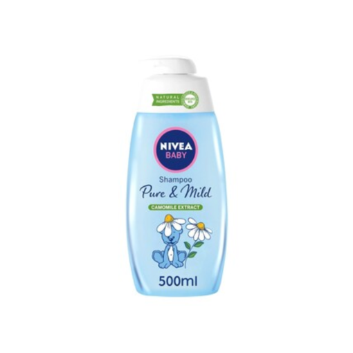 Nivea Baby Pure & Mild Dětský šampon s výtažkem z heřmánku 500ml